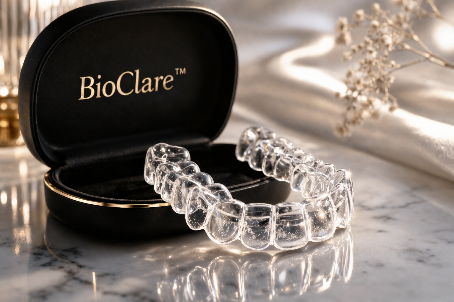 Estojo BioClare com alinhador transparente
